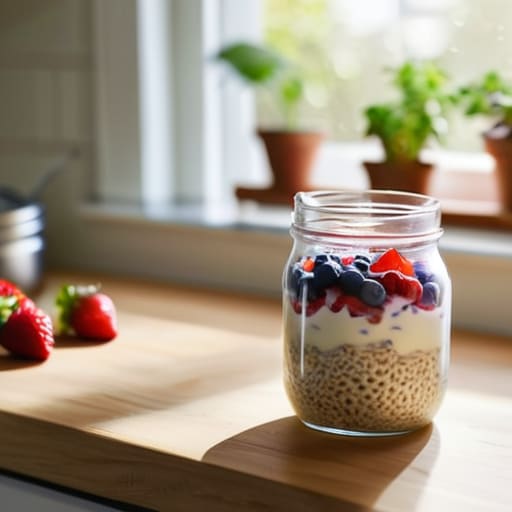 Preparing The Overnight Oats System in jars.