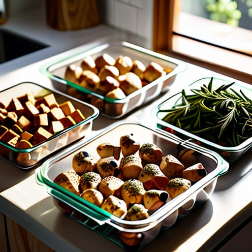 Meal prepping with The Protein Foundation.