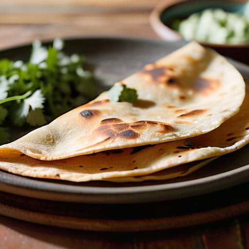Delicious Gourmet Quesadillas with black beans.