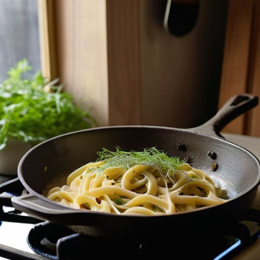 Creamy meal using One-Pot Pasta Logic.