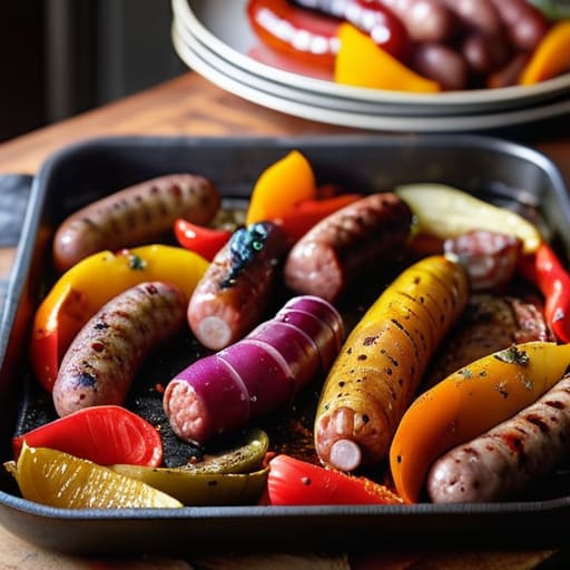 Roasted Sausage and Bell Pepper Medley.