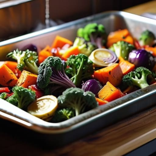 Sheet Pan Roasted Veggie Medley photograph.