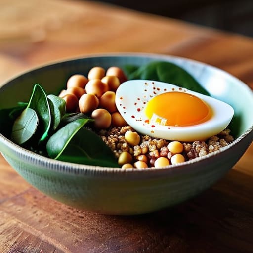 Healthy The "Everything" Grain Bowl ingredients.