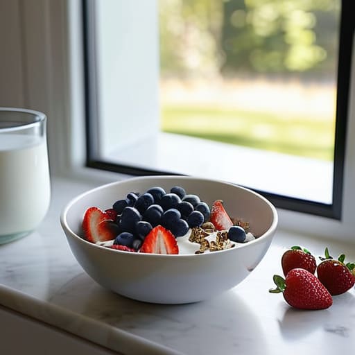 Quick Greek Yogurt and Granola Bowls.