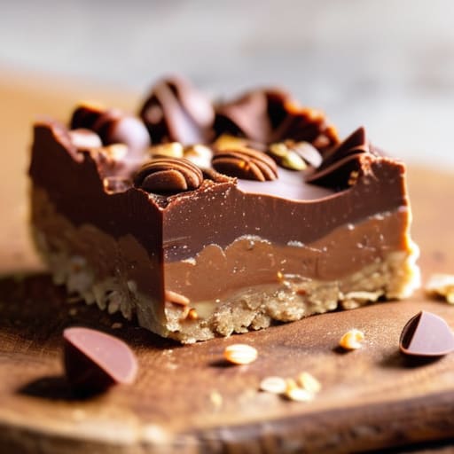 Delicious homemade No-Bake Peanut Butter Bars.