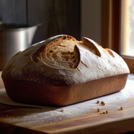 How to bake bread at home easily.