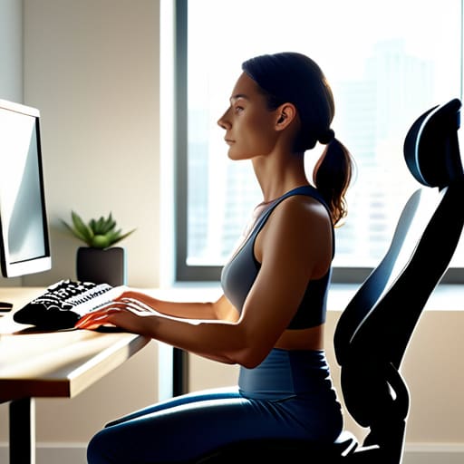 How to improve your posture at computers.